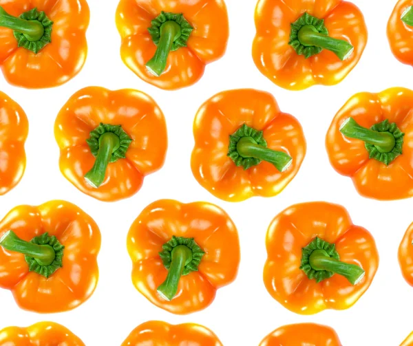 Nahtlose orange Paprika — Stockfoto