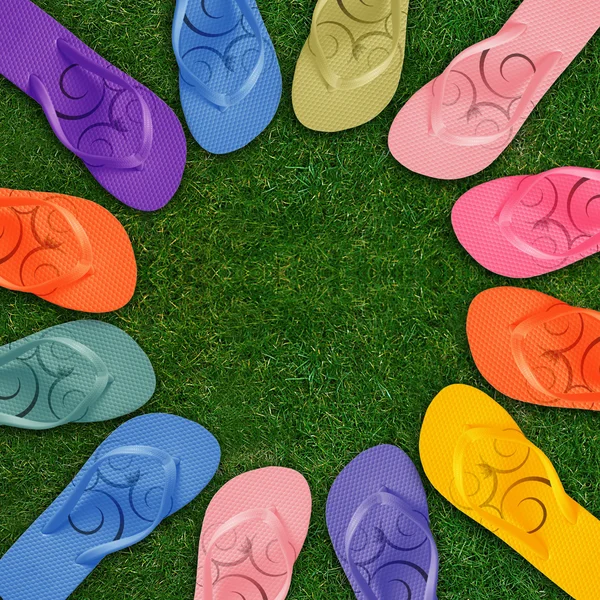 Colorful Flip Flops — Stock Photo, Image