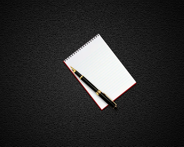 Prázdné otevřené notebook — Stock fotografie