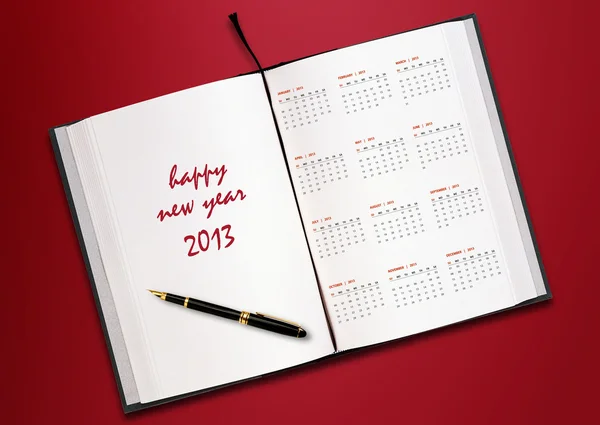 Kalender für das neue Jahr 2013 — Stockfoto