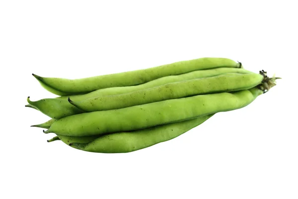 Broad bean pods and beans — Stock Photo, Image