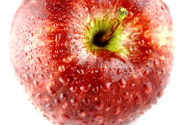 Färskt rött äpple — Stockfoto