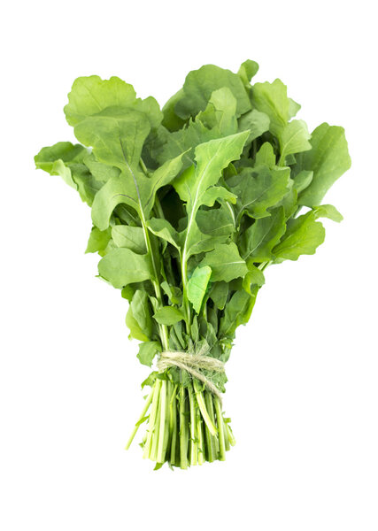 Green Rocket or Roquette leaves