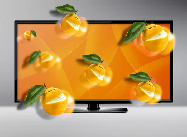 Tela de TV LCD — Fotografia de Stock
