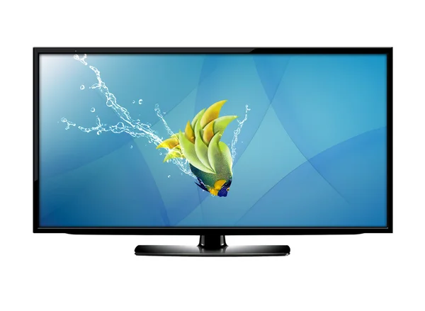 LCD tv ekranında — Stok fotoğraf