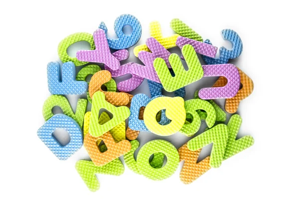 Colorful alphabet letters — Stock Photo, Image