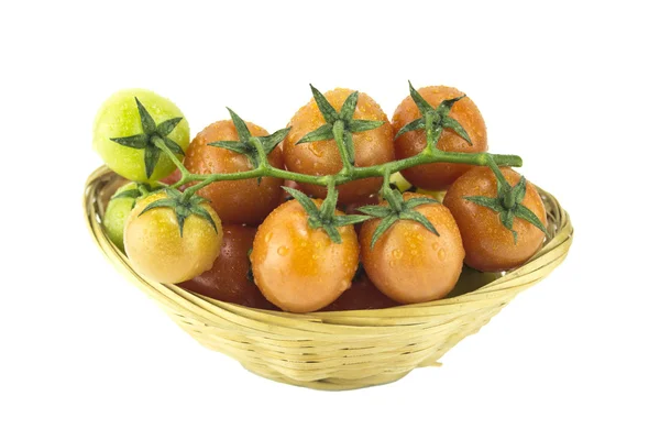 Tomates cereja frescos — Fotografia de Stock