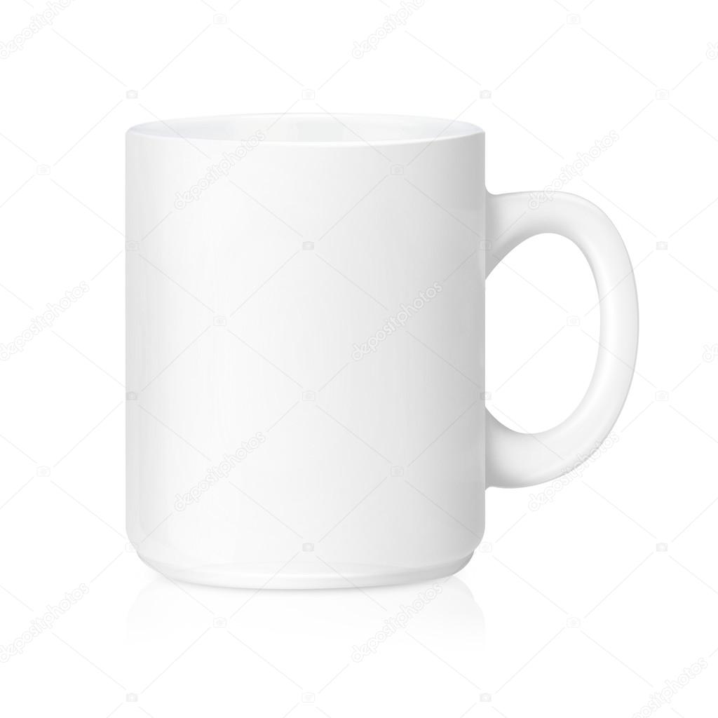 White ceramic mug