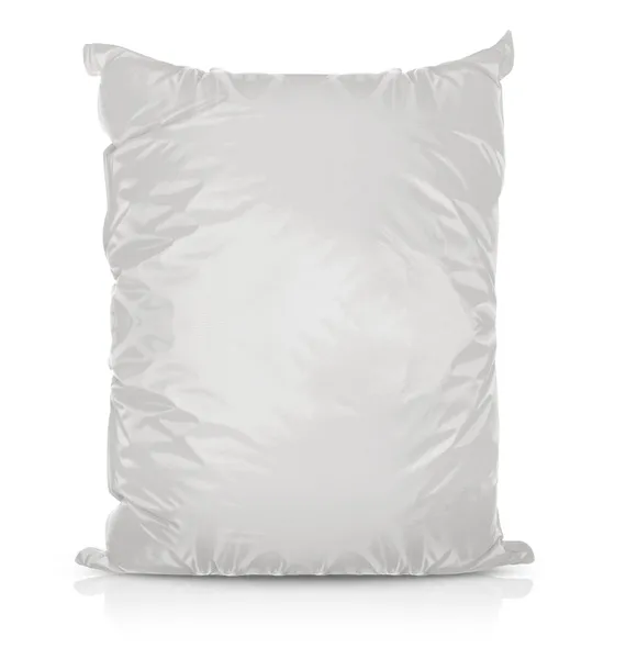 Λευκό κενό φύλλο αλουμινίου τροφίμων τσάντα — Φωτογραφία Αρχείου