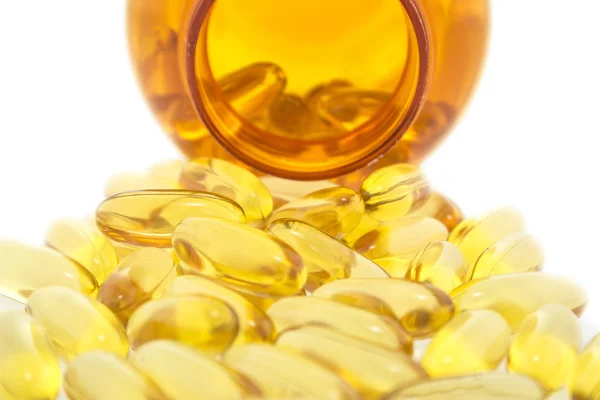 Olio di fegato di merluzzo bianco omega 3 — Foto Stock