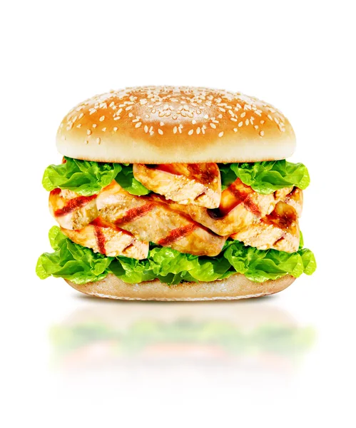 Delicious chicken burger — Stock Photo, Image