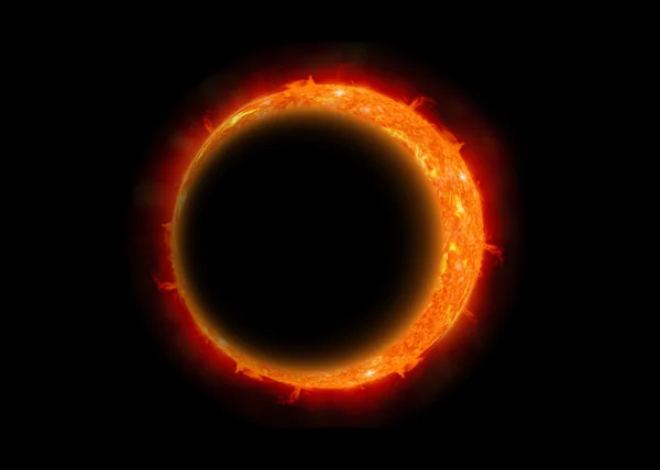 Um eclipse total da lua — Fotografia de Stock