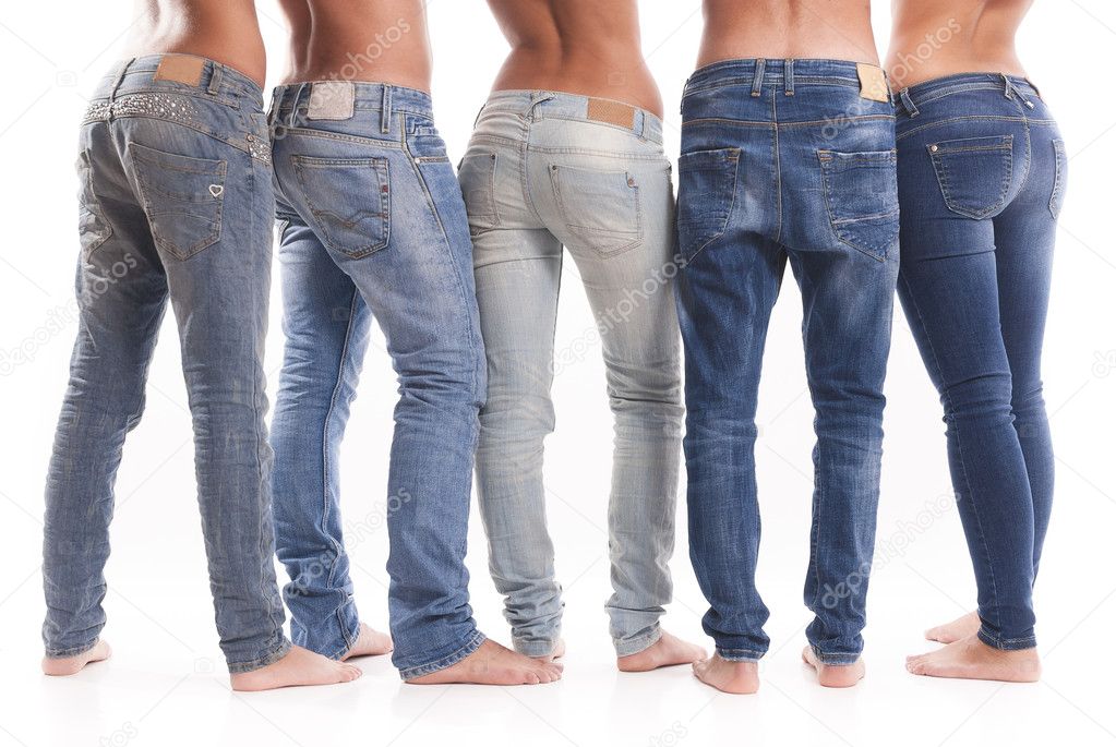 Group of jeans