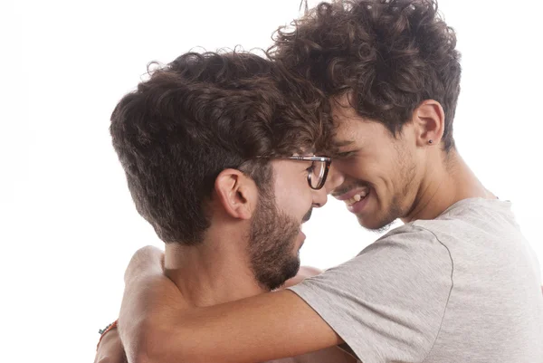 iki genç erkek portresi