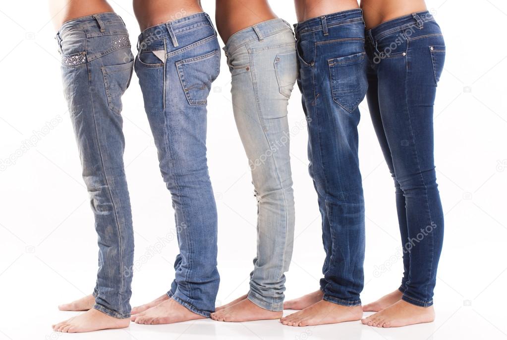 Group of jeans