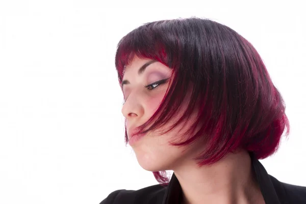 Portrét s červenými vlasy — Stock fotografie
