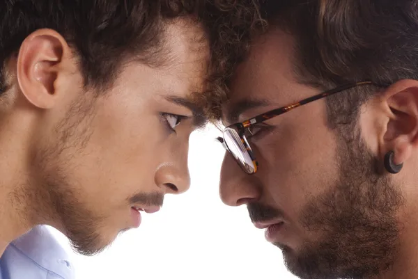 Two men against each other — Stock Photo, Image