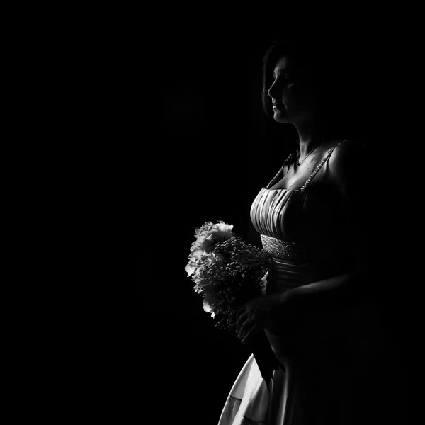 Sposa isolata — Foto Stock