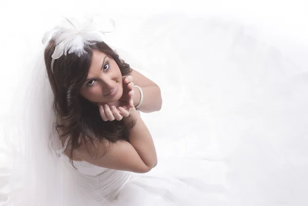 Isolated Bride — Stock Photo, Image