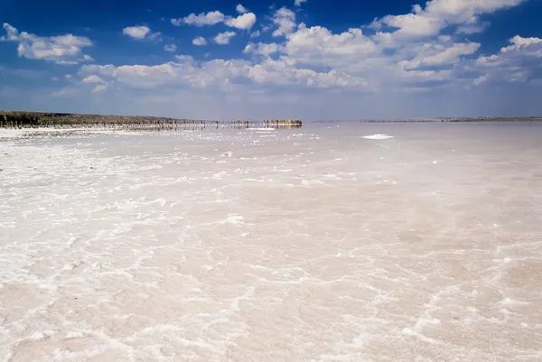 Kuyalnik zout strand — Stockfoto