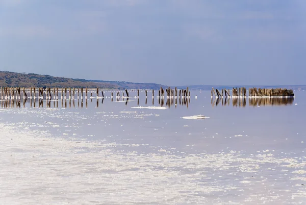 Kuyalnik zout strand — Stockfoto