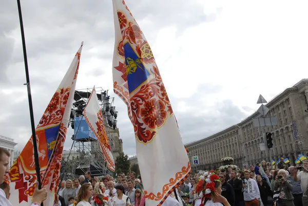 KIEV, UKRAINE - 24 AUGUST 2013 - Indipendence day - Stock-foto