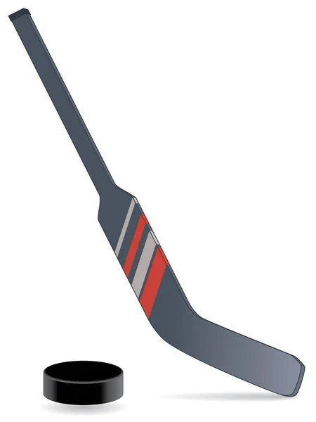 Para Sports Paralympic Sledge Hockey Physical Disabled Hockey Goaltender Stick — Stock Vector
