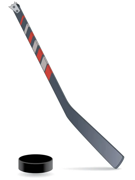 Para Sports Paralympic Sledge Hockey Physical Disabled Hockey Stick Puck — Stock Vector