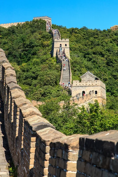 Große Mauer in der Nähe von Peking in China — Stockfoto