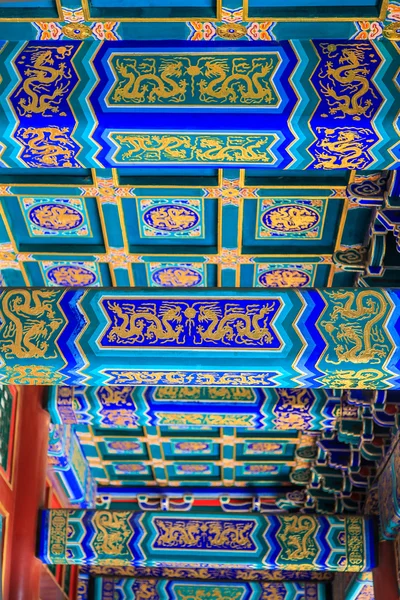 Roof beams of the summer palace in Beijing — Stock Photo, Image