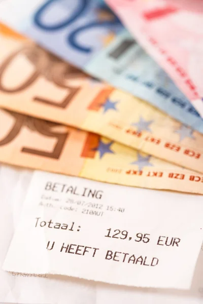 Bill in de eurobankbiljetten — Stockfoto