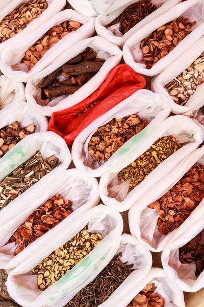 Herbal dry ingredients for food — Stock Photo, Image