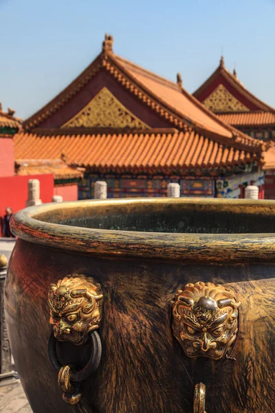 Rooftops of the forbidden city Beijing — Stock Photo, Image