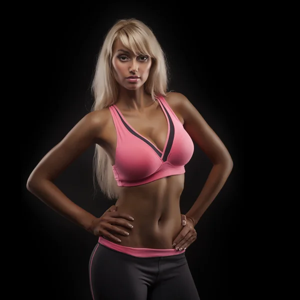 Portrait of young fitness woman — Stock Photo, Image