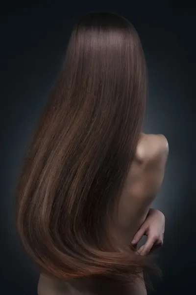 Piękne długie włosy — Zdjęcie stockowe