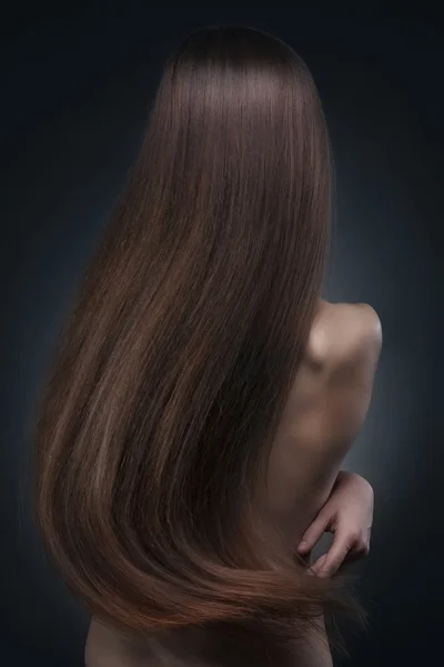 Cabelo longo bonito — Fotografia de Stock