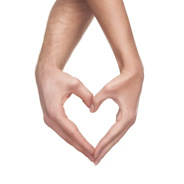 Hands show heart gesture — Stock Photo, Image