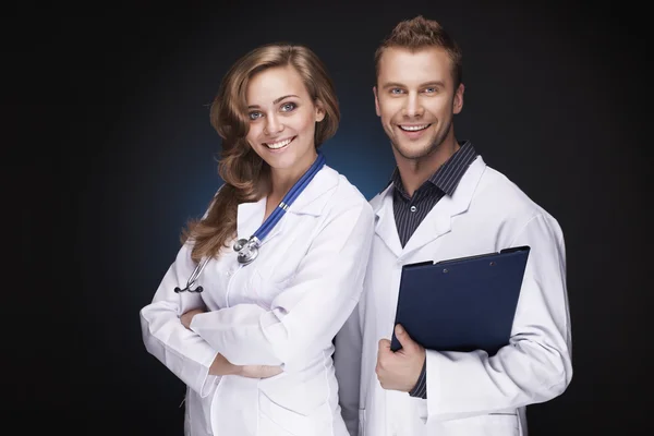 Portrait of a smiling doctors — Stock Photo, Image