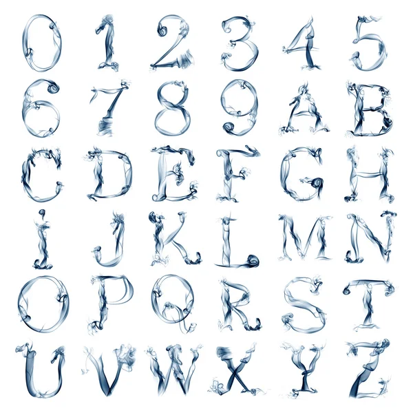 All smoky alphabet — Stock Photo, Image