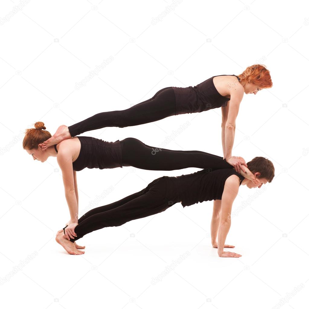 Group three yoga poses hi-res stock photography and images - Alamy