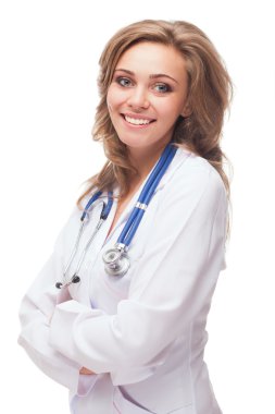gülümseyen kadın doktor
