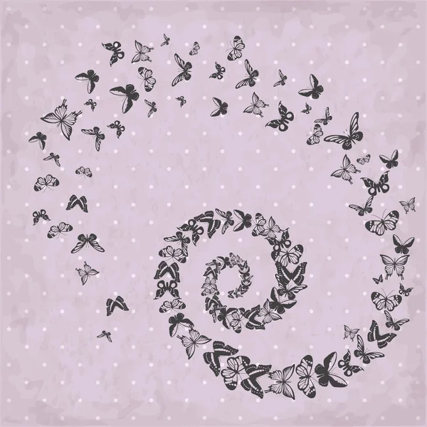 Beautiful pattern with butterflies — Stock Photo, Image