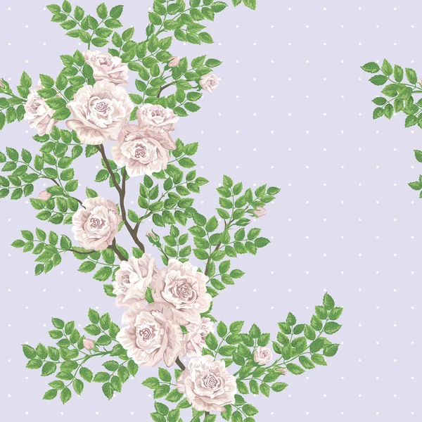 Retro romantic pattern with roses — Stock Photo, Image