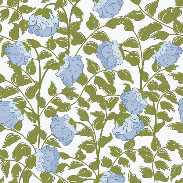Seamless pattern with bluebells — Stok fotoğraf