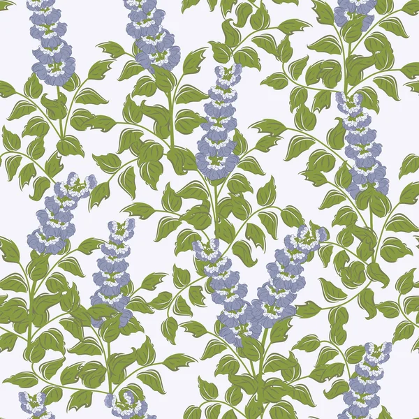 Seamless pattern with bluebells — Stok fotoğraf