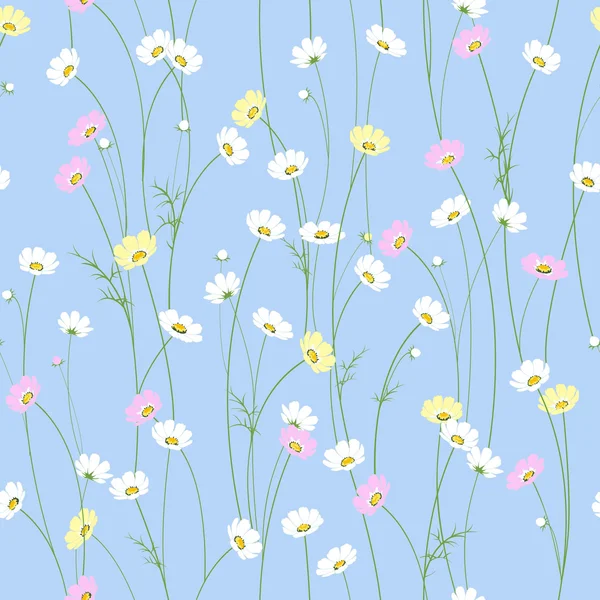 Seamless texture with chamomile flowers — Stock Photo, Image