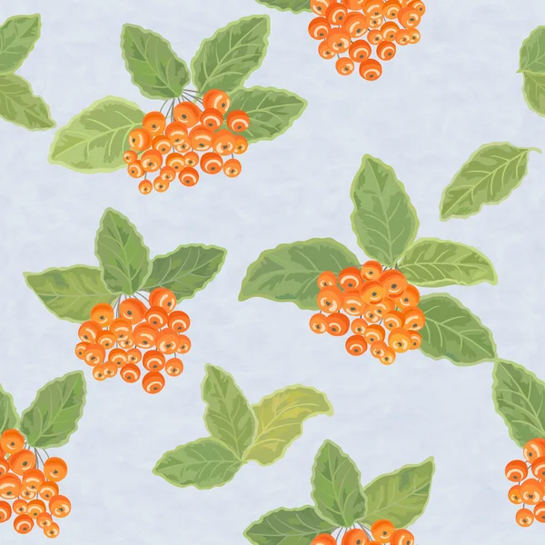 Naadloze patroon met rowanberries — Stockfoto