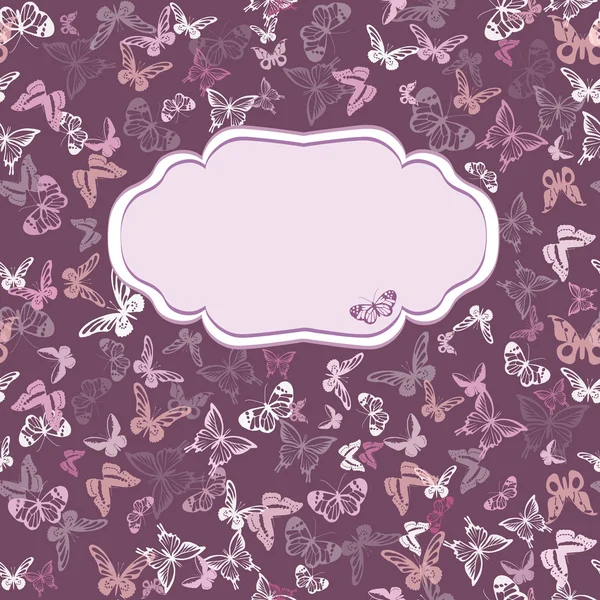 Seamless pattern with butterflies — Stock Photo, Image