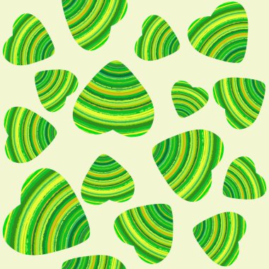 resimde güzel çizgili kalp.