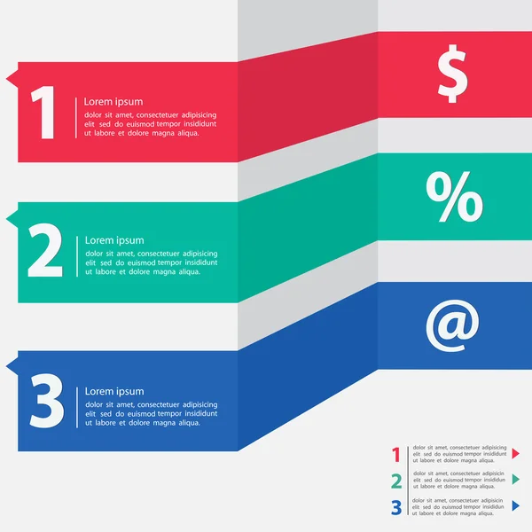 Options d'étape d'affaires modernes . — Image vectorielle